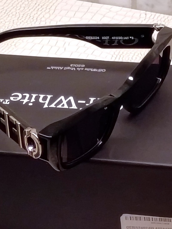 NWT Off-White FILLMORE Women Sunglasses Black Grey Square OERI124 FILLMORE 1007 main image 11